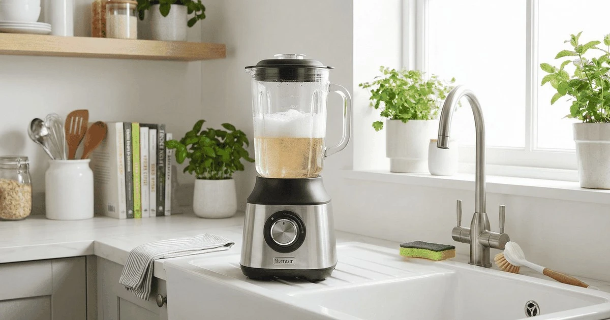 Deja de lavar tu licuadora; este truco de 30 segundos lo hace por ti