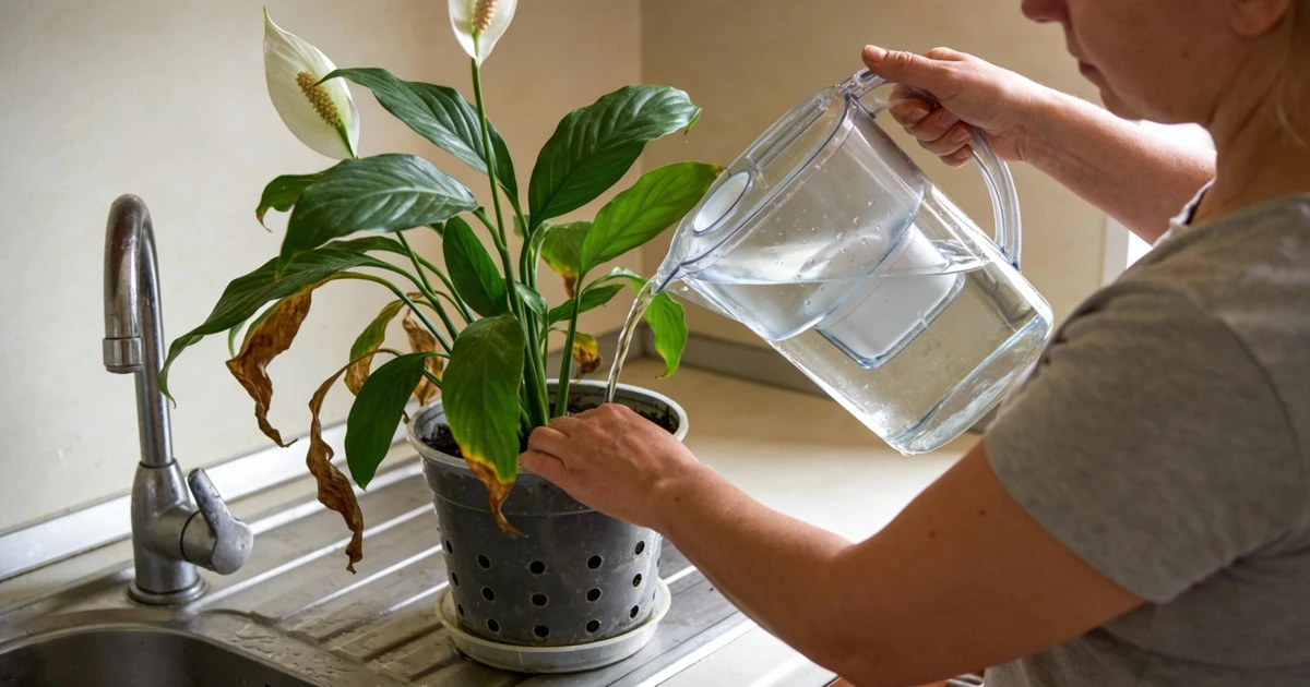 Lirio de la paz marchito: Rescátalo con agua filtrada sin pudrir la raíz