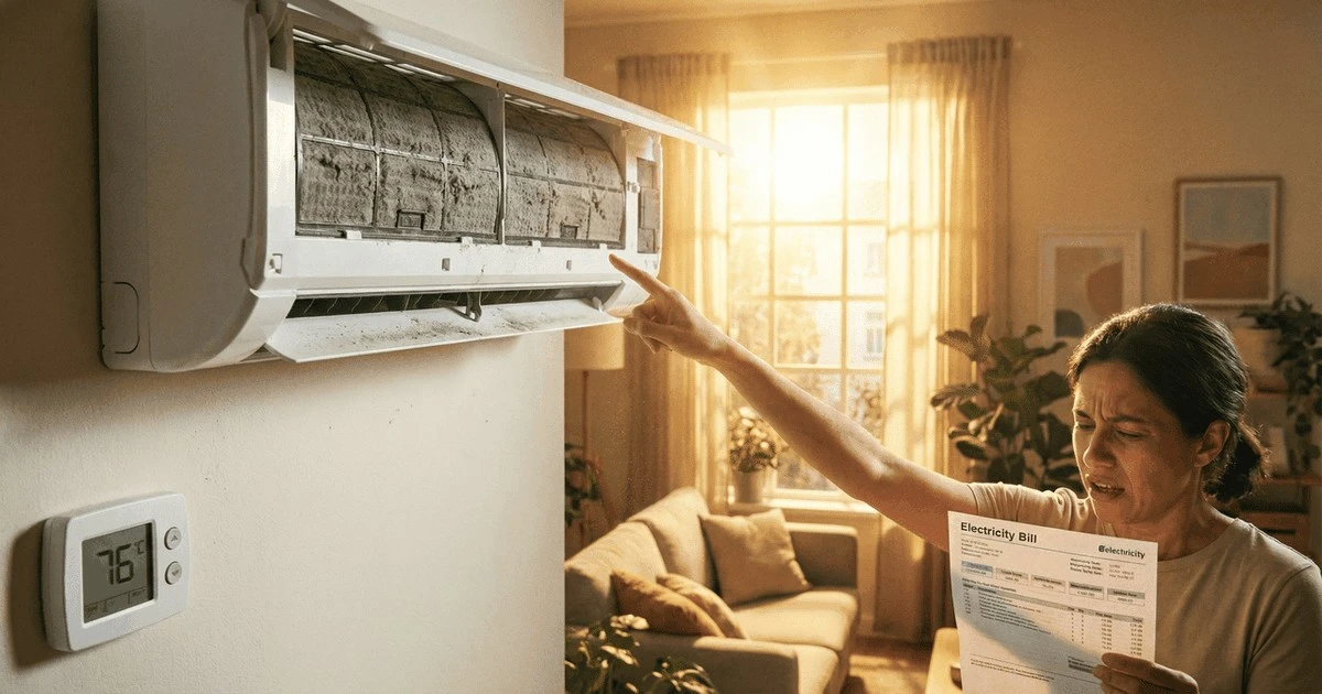 El aire acondicionado sucio eleva tu factura de luz sin que te des cuenta
