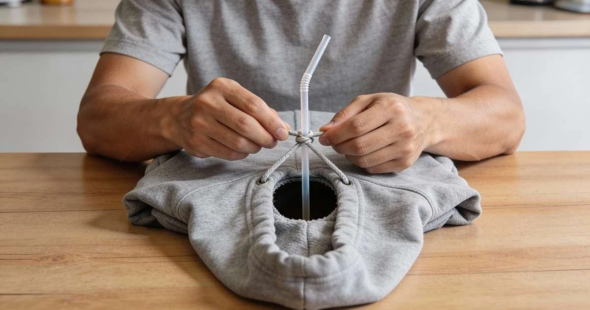 El truco del canutillo: recupera el cordón de tu sudadera en segundos