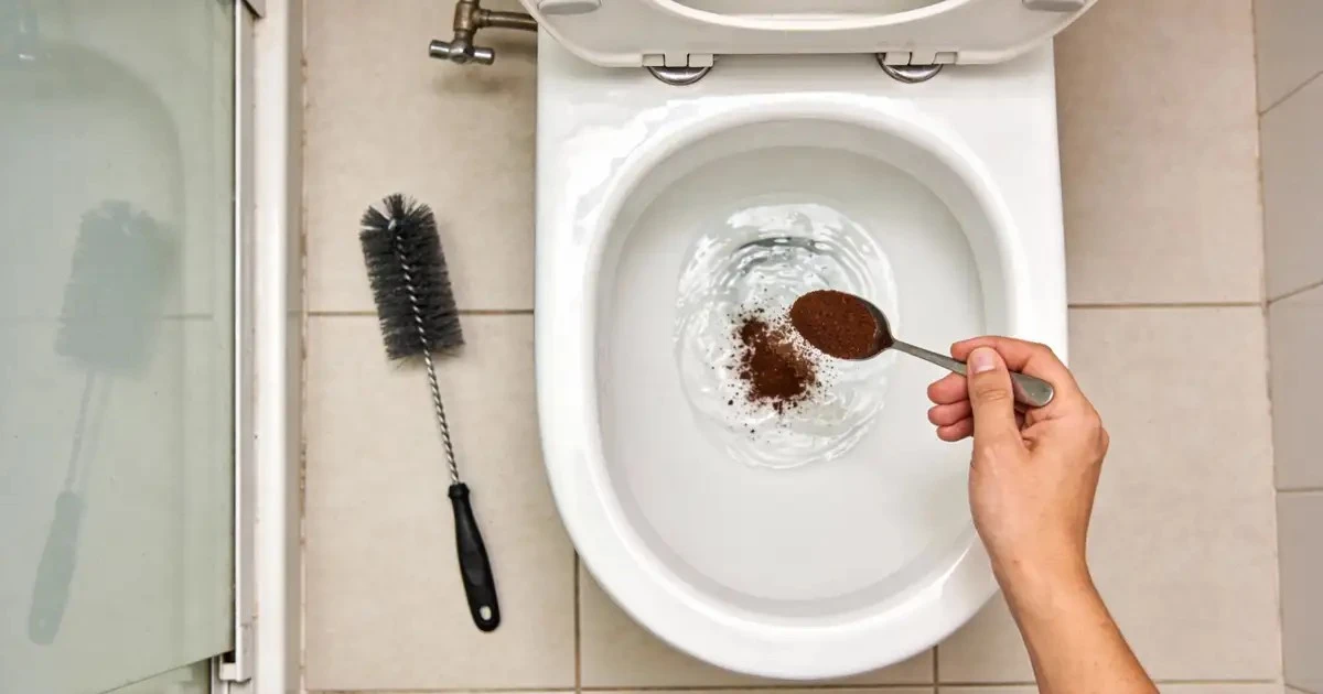 Borra de café en el inodoro: El truco que está revolucionando la limpieza del hogar