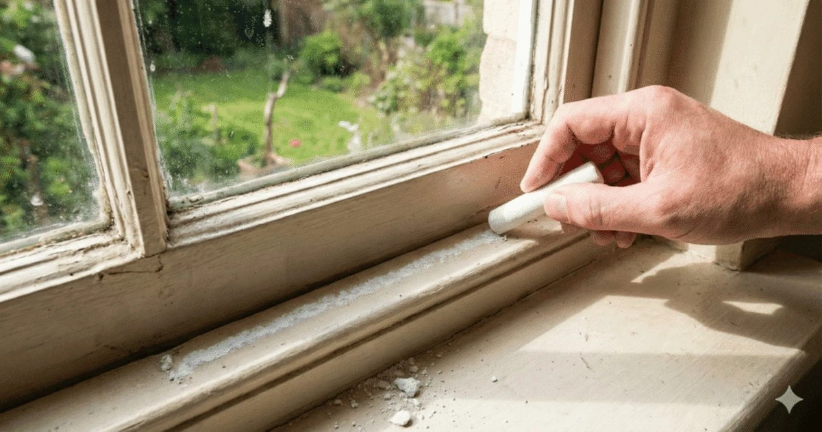 El truco ancestral con tiza que muchas casas usan para repeler hormigas