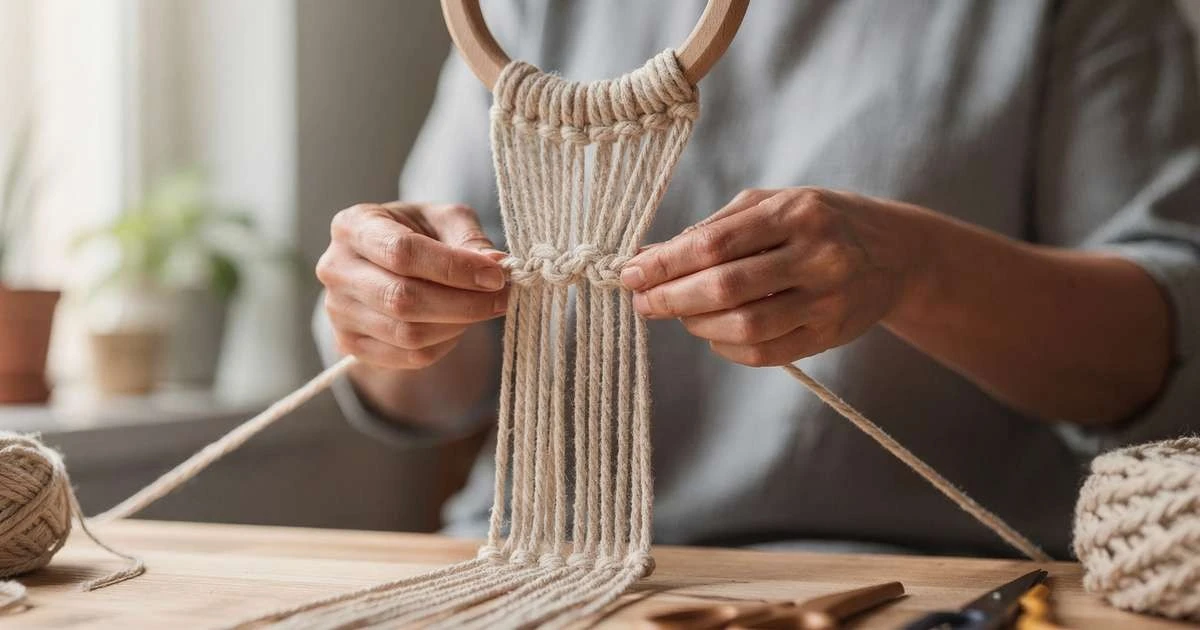 El nudo de macramé que parece difícil pero transforma cualquier macetero común en una pieza de revista