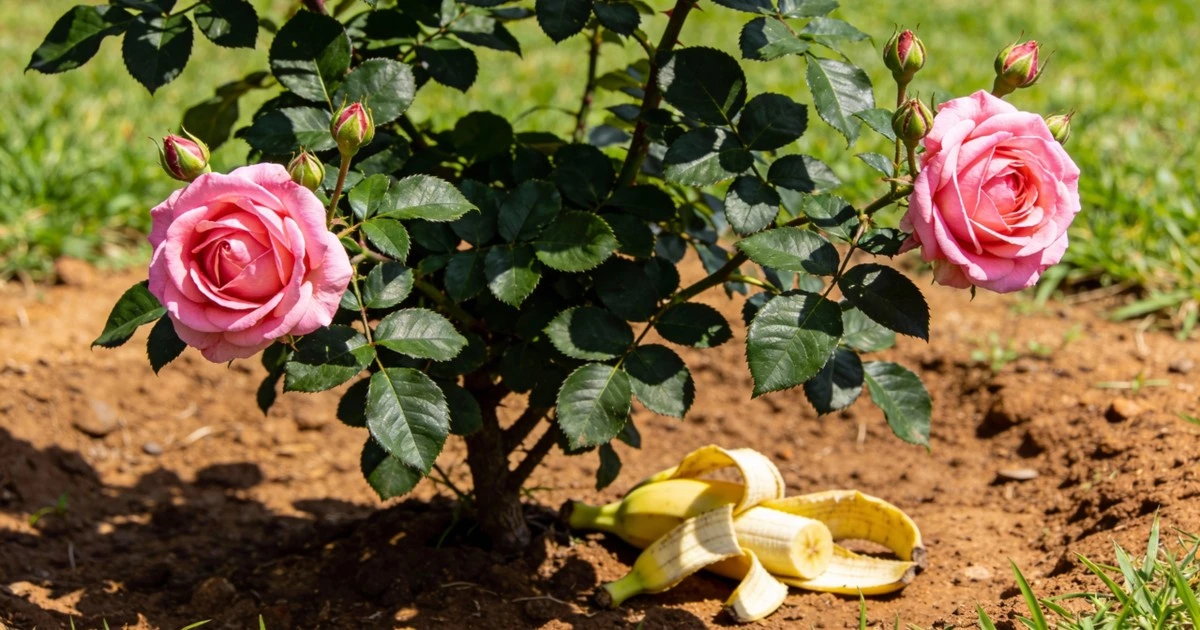 3 Razones por las que tu rosal florecerá como nunca con cáscaras de banana