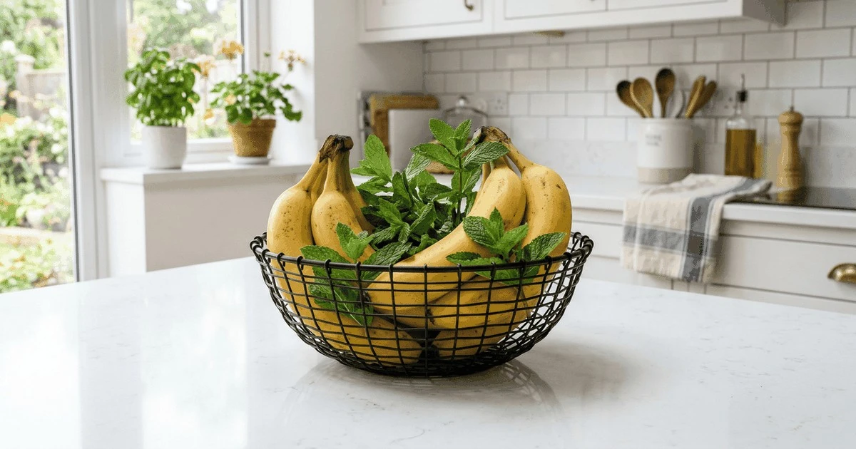 La hierbabuena en tu frutero: el truco secreto contra las moscas de la fruta