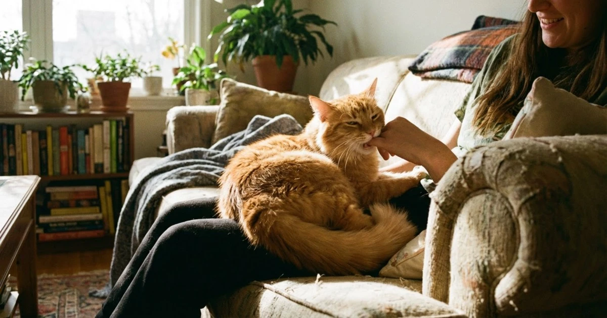 ¿Por qué tu gato te muerde suavemente mientras lo acaricias? La verdad detrás de la "mordidita de amor"