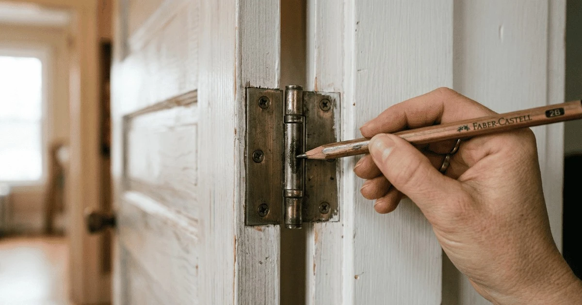 El truco del lápiz que elimina el chirrido de las puertas en segundos