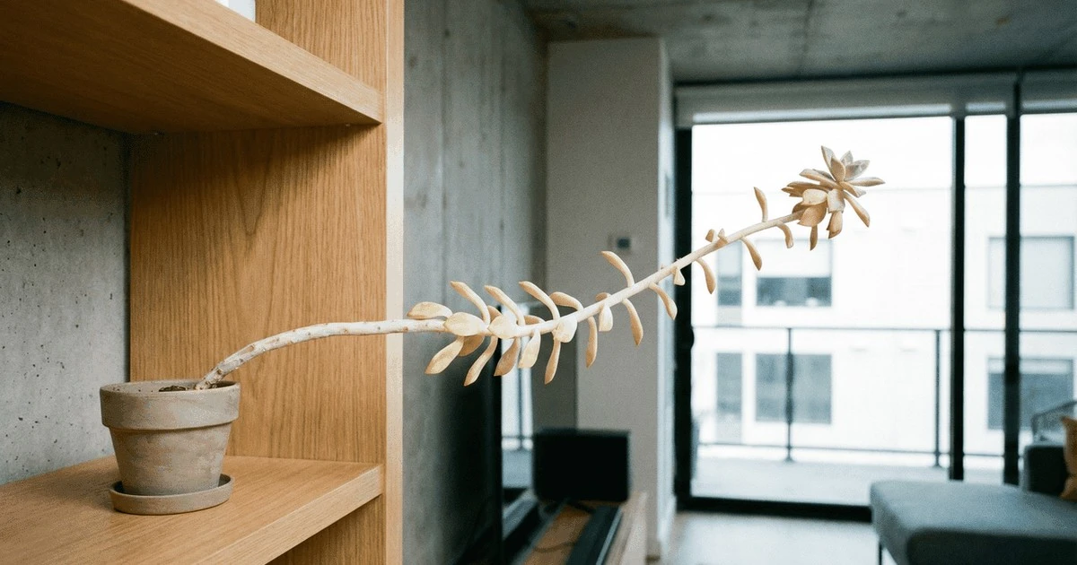 Por qué tu suculenta se estira y pierde hojas: la guía definitiva para salvarla