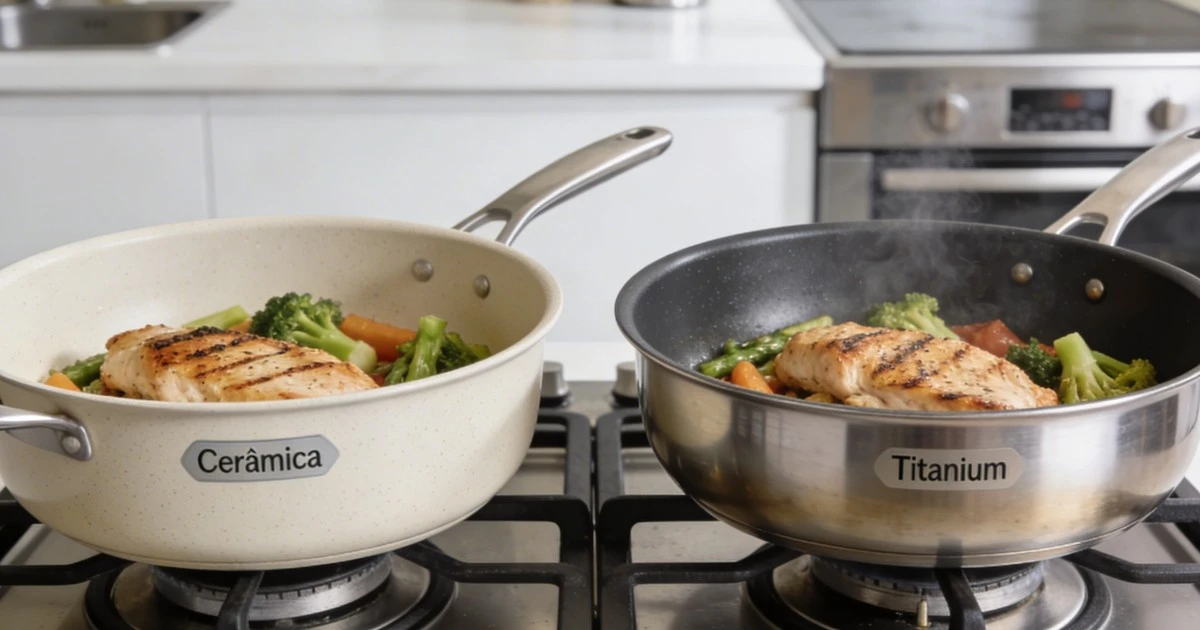 Cerámica vs. Titanio: ¿Qué tipo de sartén es realmente más segura para tu cocina?