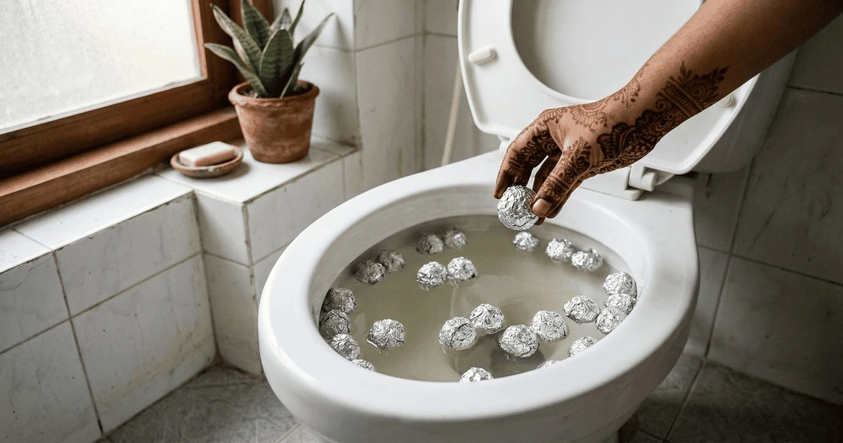 Papel de aluminio: el secreto para un inodoro brillante todos los días