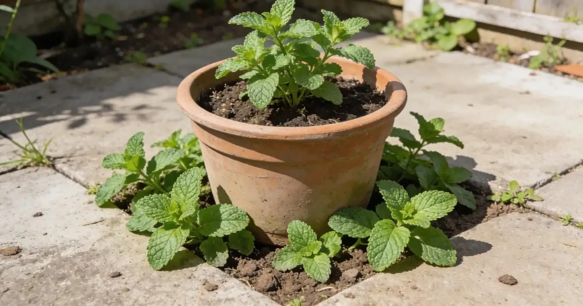Hojas de menta enterradas: el truco viral para ahuyentar insectos del jardín