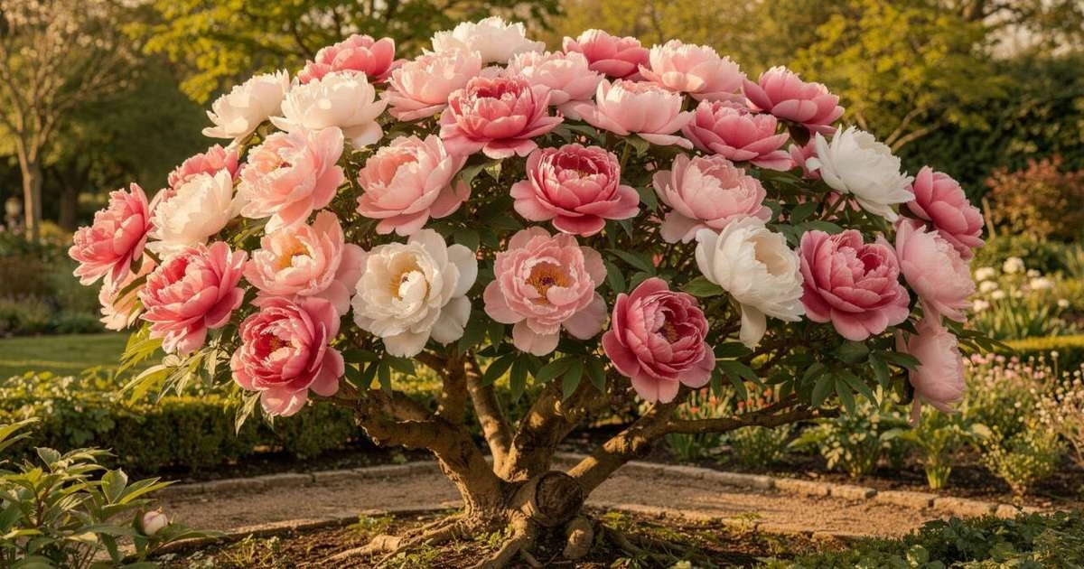 Peonía arbustiva: la planta milenaria que florece cien años con escasa atención