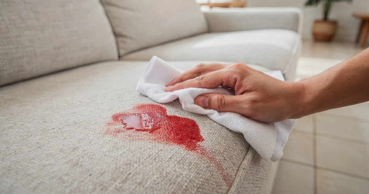 Como eliminar manchas de labial del sofá: El método del detergente neutro que te salvará