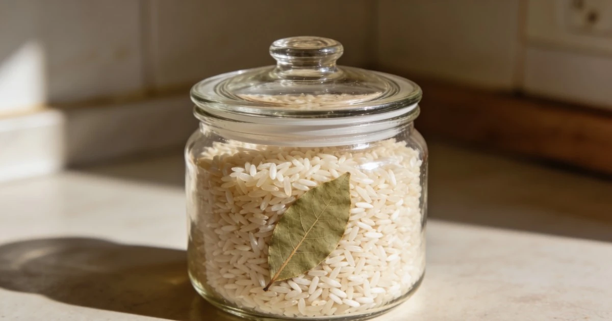 La hoja de laurel en el bote de arroz: el truco secreto de la abuela que la ciencia confirma