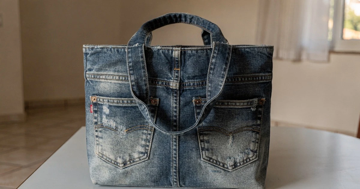 Convierte jeans viejos en bolsos de lujo: el truco de moda que te ahorra dinero