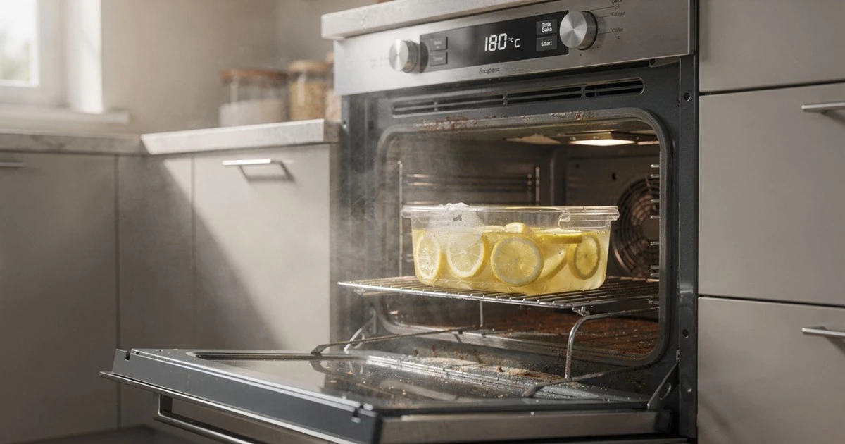 El truco de las 3 cucharadas de limón que dejará tu horno reluciente