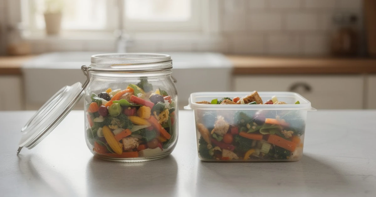 Vidrio vs. Plástico: El Duelo Silencioso en Tu Plato