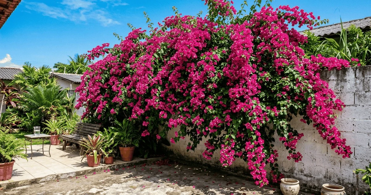 Bougainvillea: la trepadora que cubre muros feos y estalla en color cada primavera