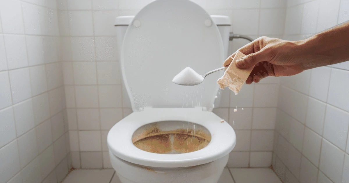 Adiós al sarro en el inodoro: el método de la abuela con dos ingredientes clave
