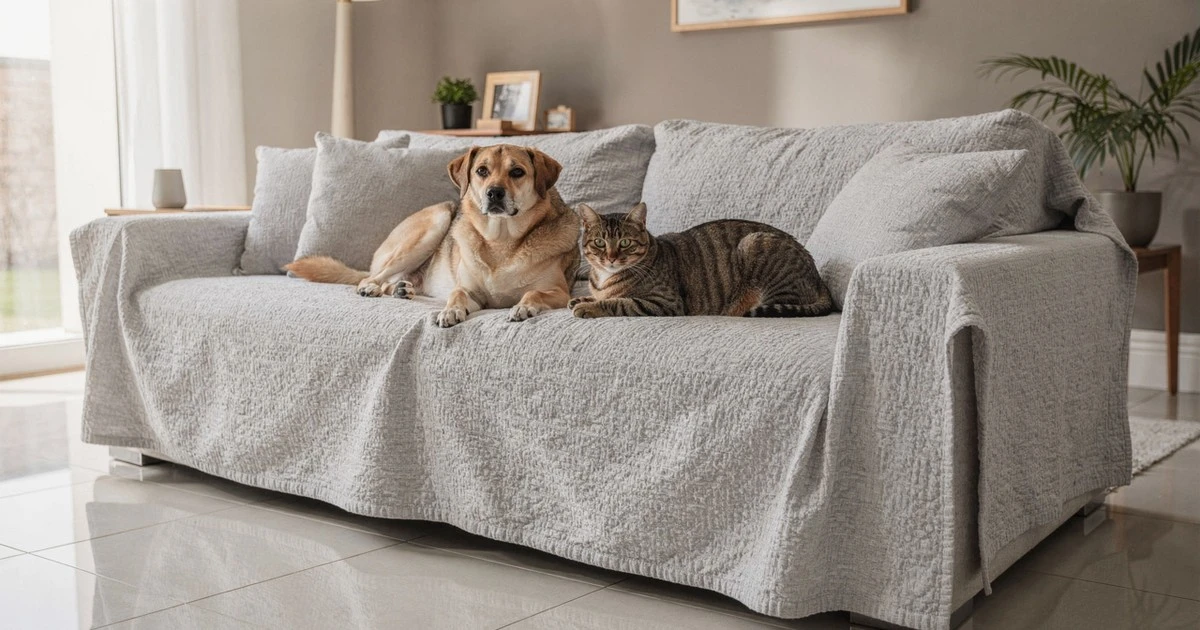 La manta de sofá que revolucionó la decoración: adiós pelos de mascota y pelusas