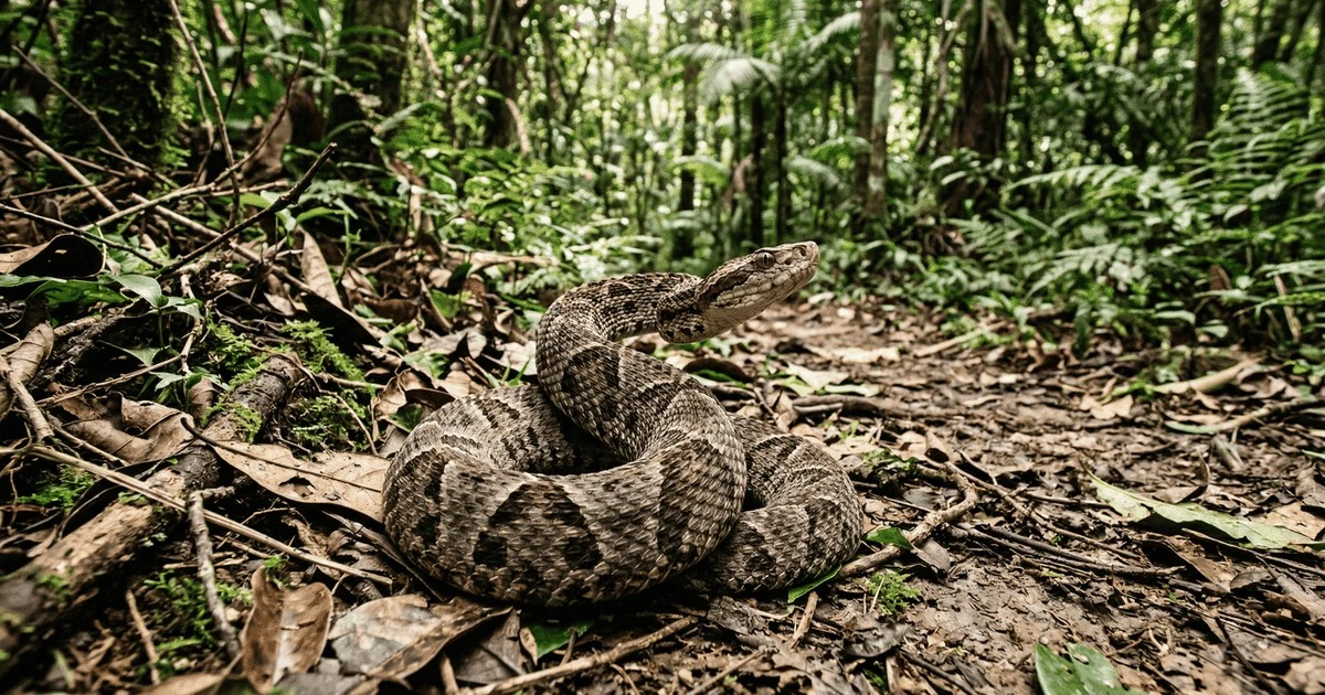 Cómo biólogos determinan si una serpente es peligrosa observando su; distancia