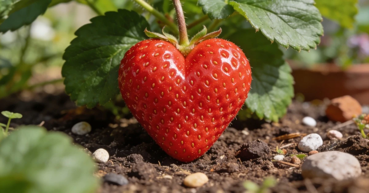 La fruta que parece un corazón perfecto: el secreto de las abejas en tu fresa